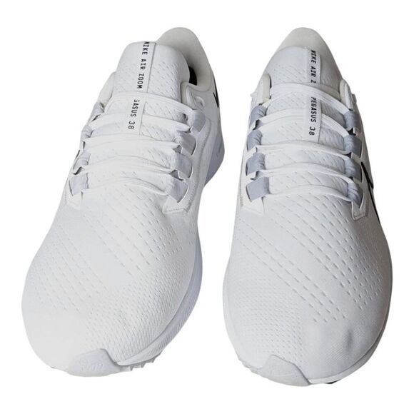 NIKE Air Zoom Pegasus 38 'White Black' Running Shoes Size 14 - Picture 4 of 7